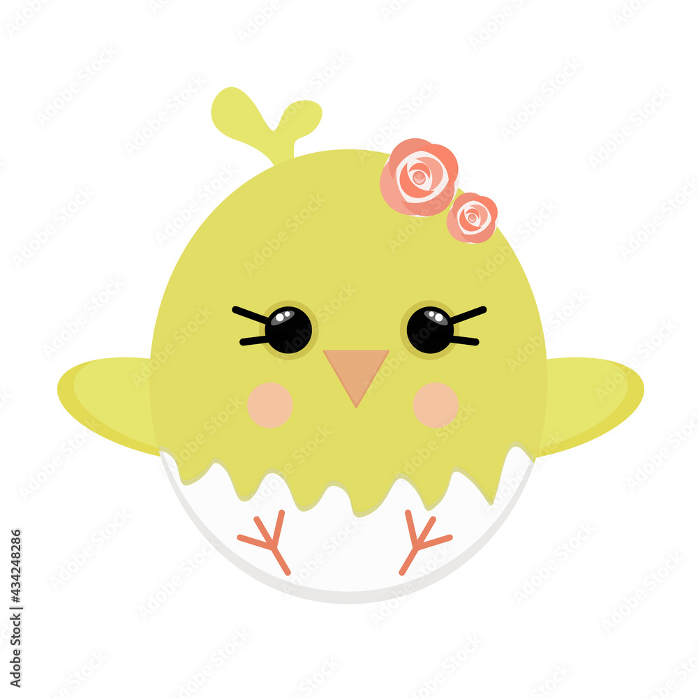 Obraz premium cute chicken for themed decorations