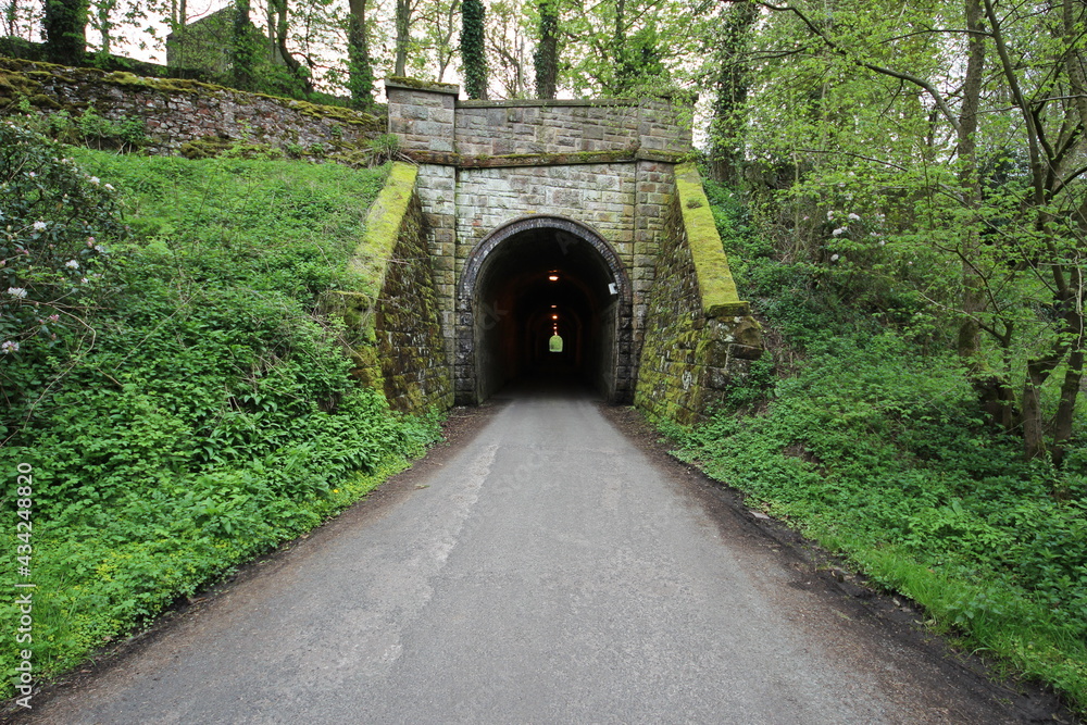 Obraz premium Old stone road tunnel in North Derbyshire, U.K..