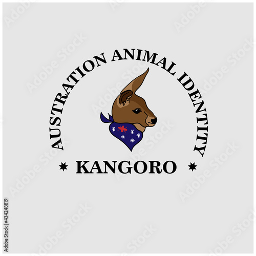 kangaro animal illustration vector. kangaro animal icon vector