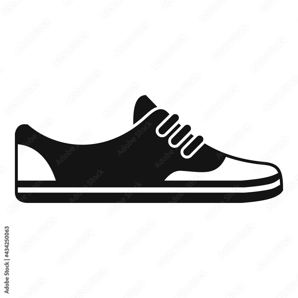 Running light shoes icon, simple style Running light shoes icon, simple style
