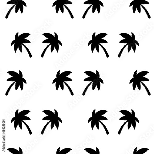 Seamless pattern with palm trees.