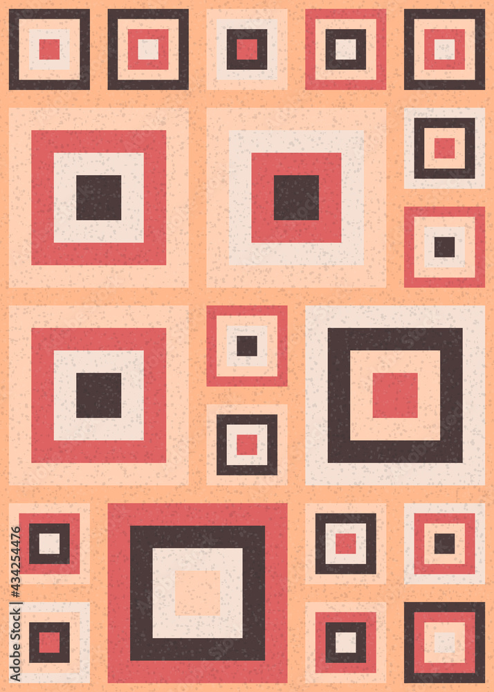 Naklejka premium Abstract Geometric Pattern generative computational art illustration