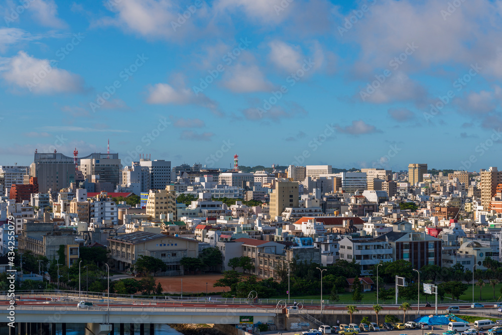 Cityscape of Naha, Okinawa Island, Japan