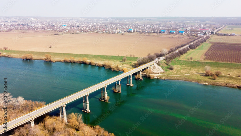 Bridge over the river in Moldova
