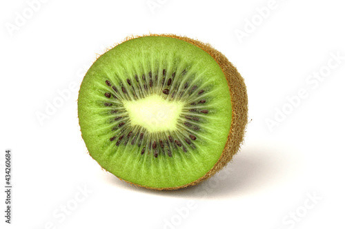 juicy kiwi fruit isolated on white background.