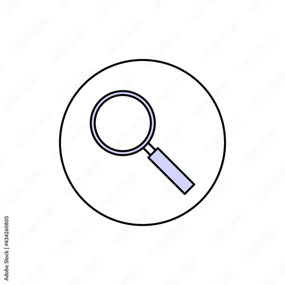 Magnifier Illustration. modern simple vector icon, flat graphic symbol in trendy flat design style. wallpaper. lockscreen. pattern. frame, background, backdrop, sign, logo. Magnifier Illustration. modern simple vector icon, flat graphic symbol in trendy flat design style. wallpaper. lockscreen. pattern. frame, background, backdrop, sign, logo.