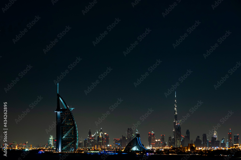 Citiline of dubai at night