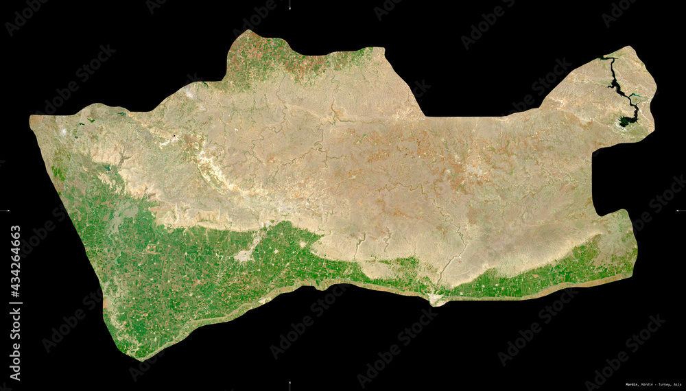 Mardin, Turkey - black solid. Sentinel-2 satellite Mardin, Turkey - black solid. Sentinel-2 satellite