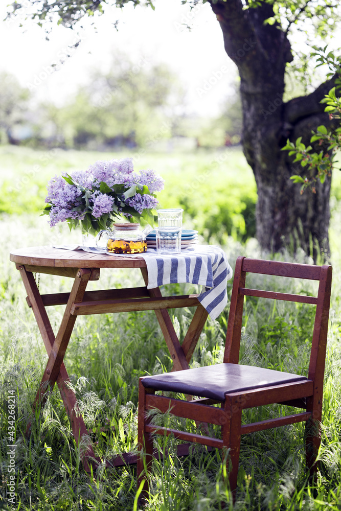 tea party in the garden