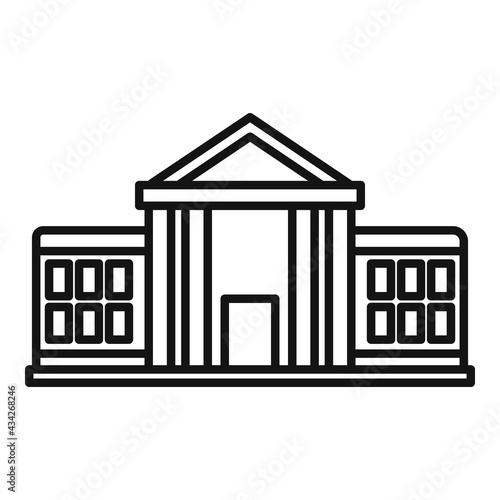 Parliament institution icon  outline style