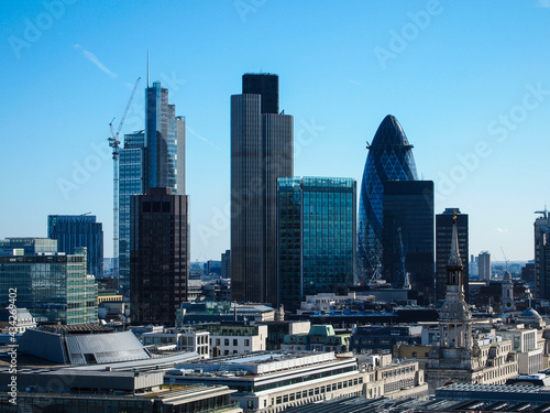 ロンドンの高層ビル群