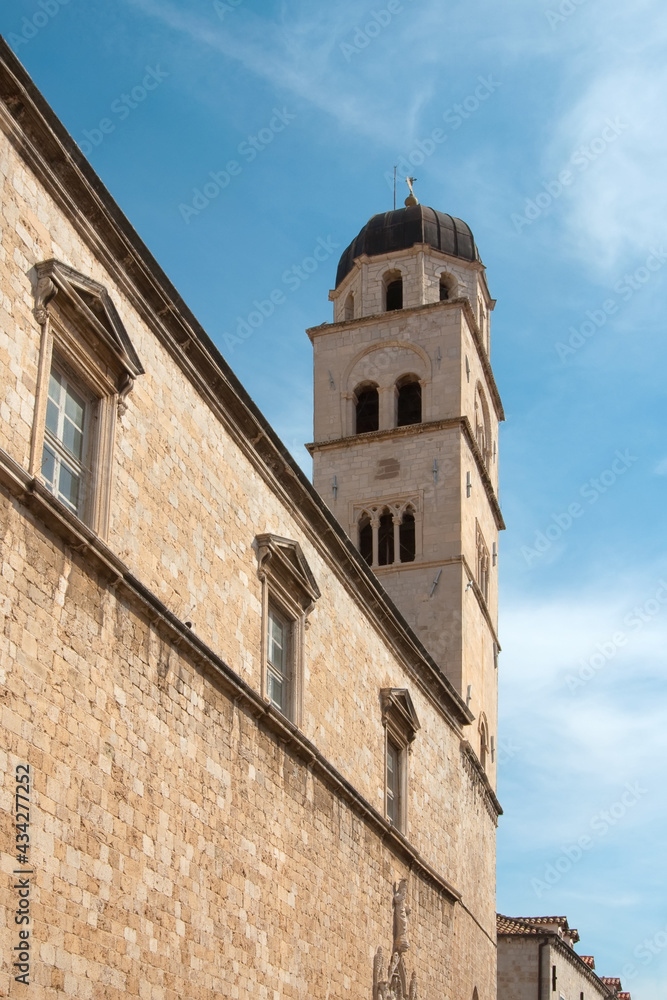 Bell tower in Dubrovnik Croatia