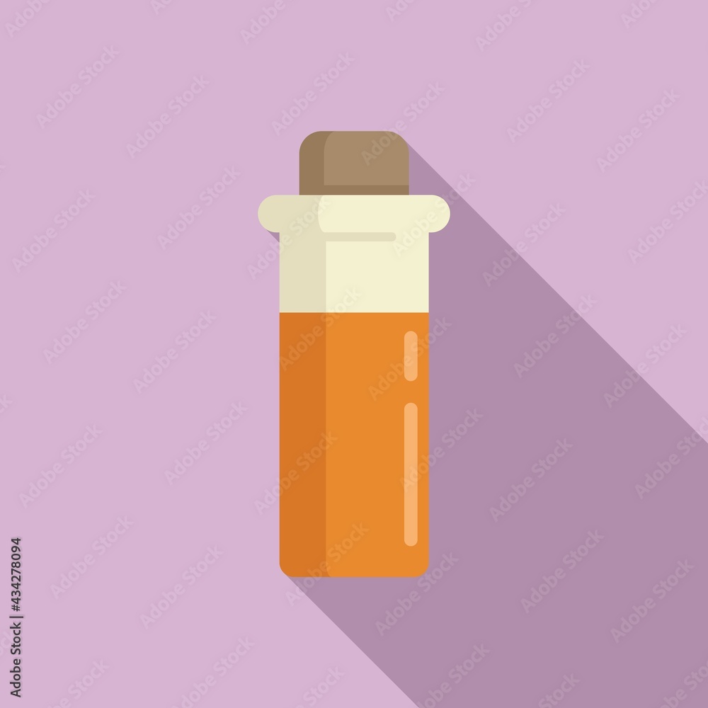 Molecular cuisine potion icon, flat style Molecular cuisine potion icon, flat style