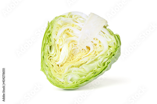 cabbage isolated on white background. a piece of young white cabbage. © Максим Травкин