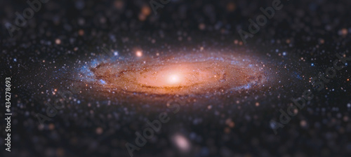 Andromeda Galaxy with Tilt Shift Effect