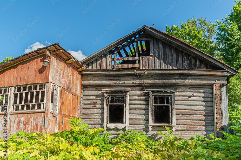 old rickety wooden house abandoned after a fire old rickety wooden house abandoned after a fire
