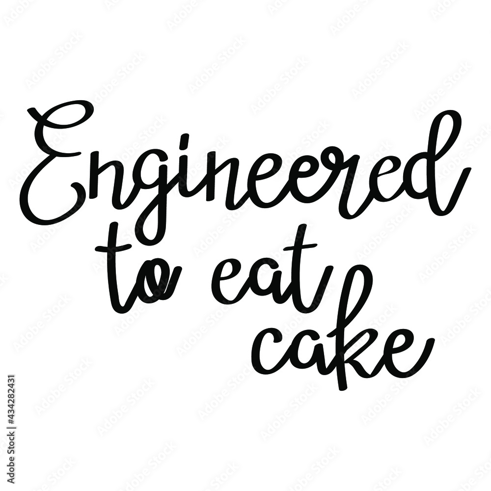 Vector lettering engineered to eat cake for party robots.