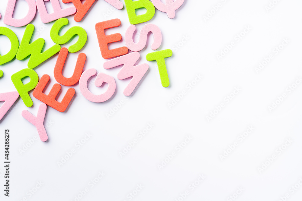 英語 アルファベット 白背景 Stock 写真 Adobe Stock