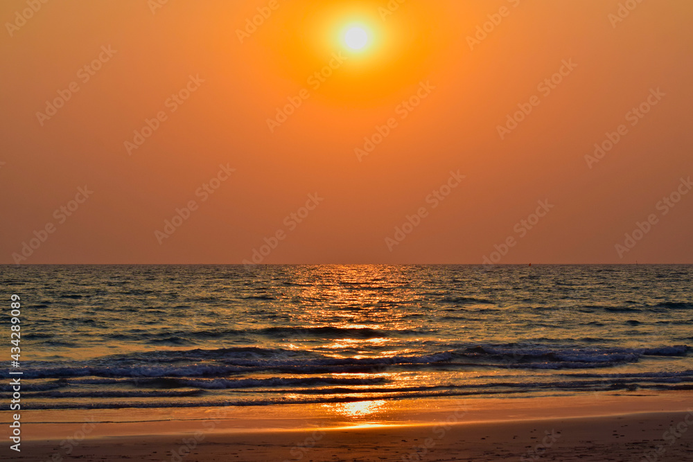 evening sea sun
and beautiful beaches