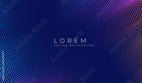 Fototapeta Naklejka Na Ścianę i Meble -  Vector simple background with color abstract wave