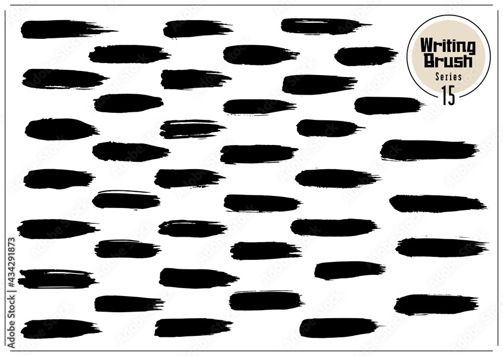 筆、毛筆、ブラシのセット