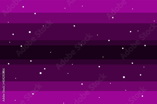 Pixel art of 80s Retro sci-Fi background. Pixel art background. 8bit Vector illustration