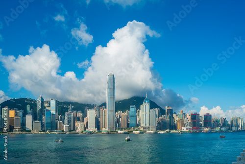 Victoria Harbour View at Morning  Hong Kong