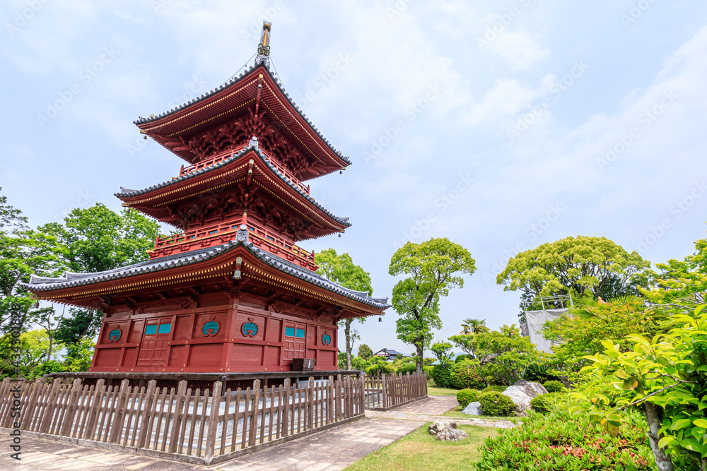 豊前国分寺 三重塔　福岡県京都郡　Buzenkokubunji temple Three-storied pagoda Fukuoka-ken Miyako-gun
