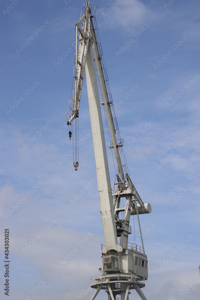 Cranes in the harbor of Bilbao