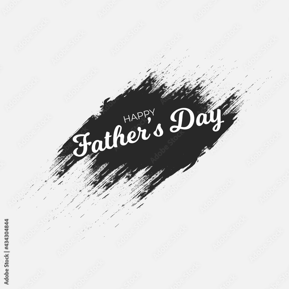 Happy fathers day text vector background grunge style.