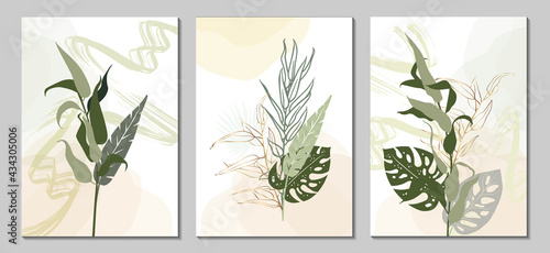 Modern universal art poster. Abstract design. Wall art.