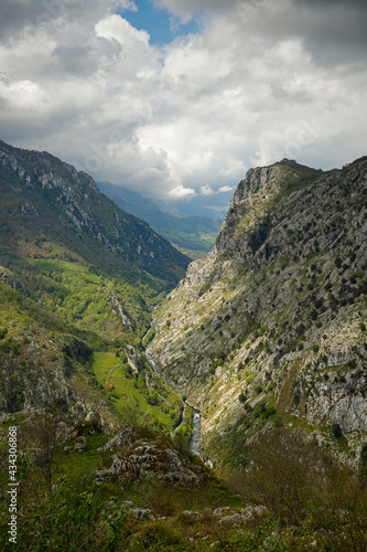 View from Oceño, Peaks of Europe, Asturias, Spain