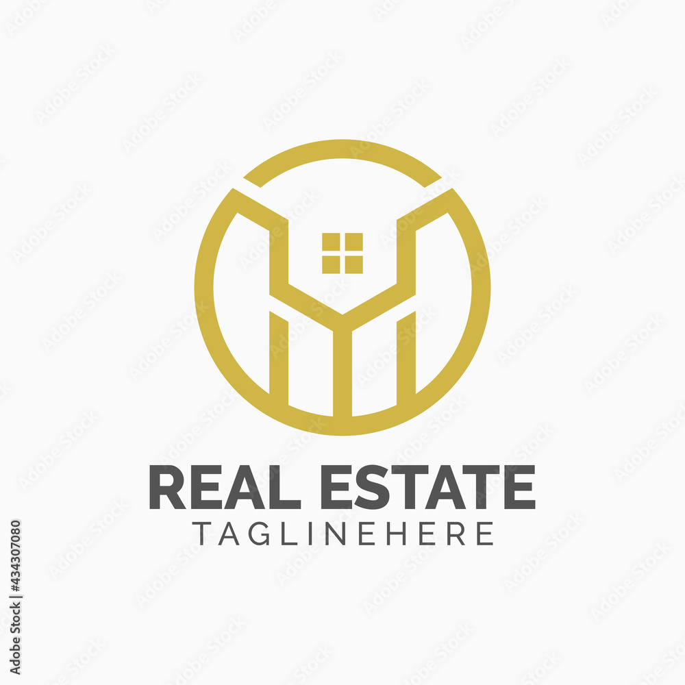 Logo template real estate, apartment, condo, house, rental, business. brand, branding, logotype, company, corporate, identity. Clean, modern and elegant style design Logo template real estate, apartment, condo, house, rental, business. brand, branding, logotype, company, corporate, identity. Clean, modern and elegant style design