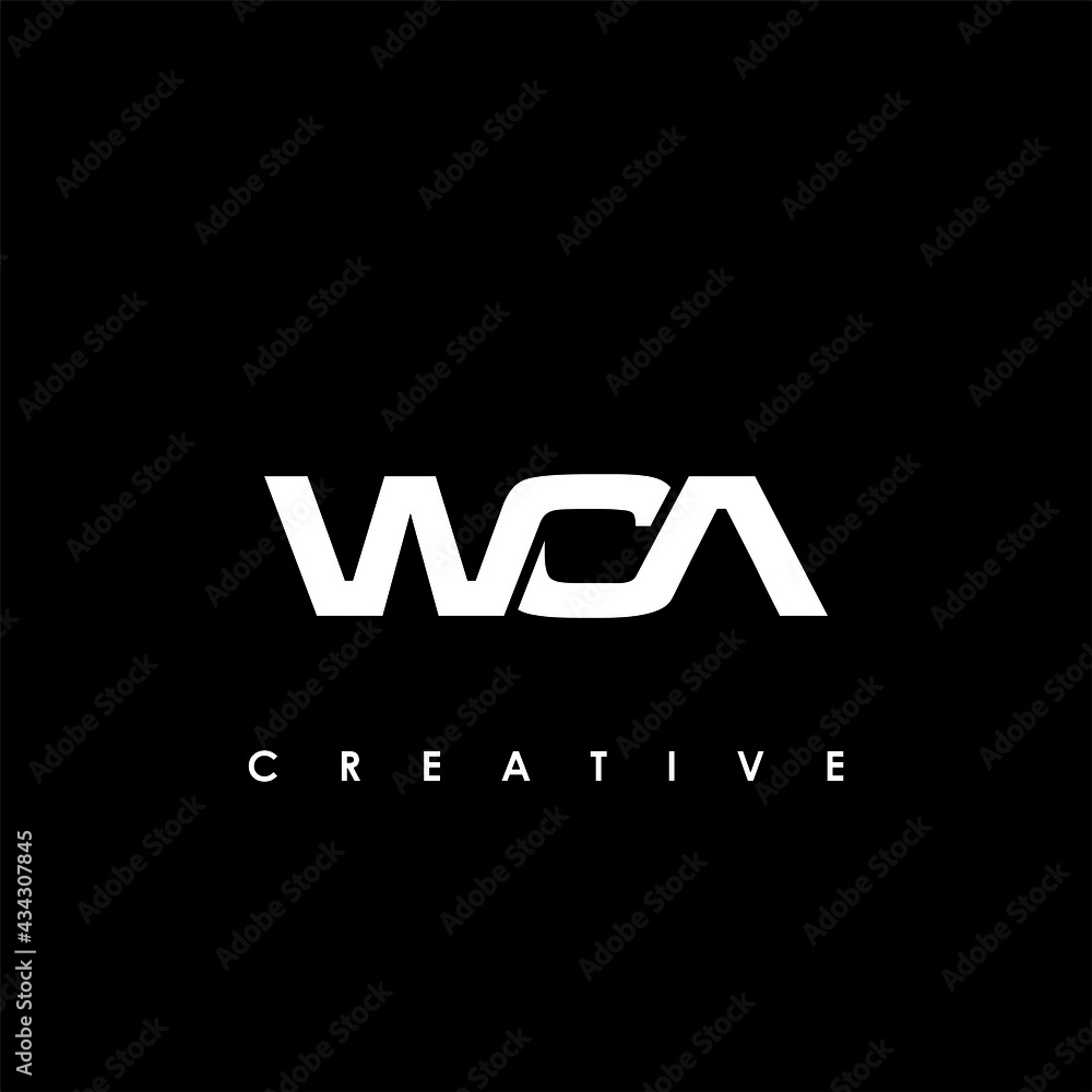 WCA Letter Initial Logo Design Template Vector Illustration