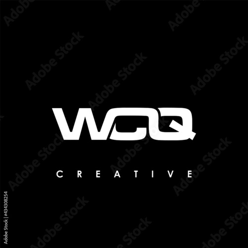 WCQ Letter Initial Logo Design Template Vector Illustration photo