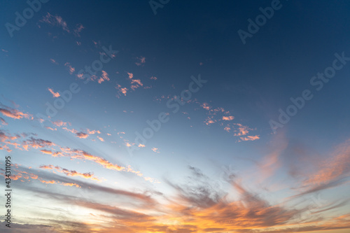 sunset sky and clouds