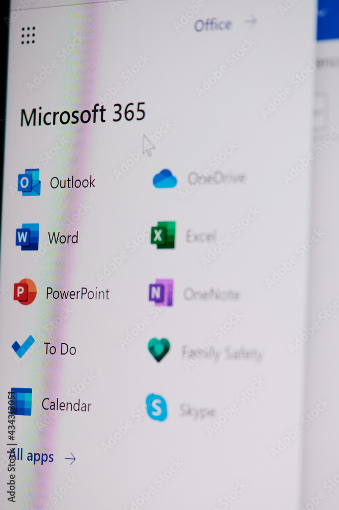 Microsoft office 365 suite Stock Photo | Adobe Stock