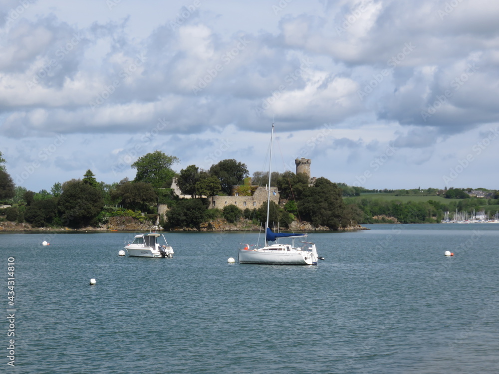 Port de Mordreuc, Pleudihen sur Rance, Rivière la Rance, Ille et Vilaine, Bretagne France, 