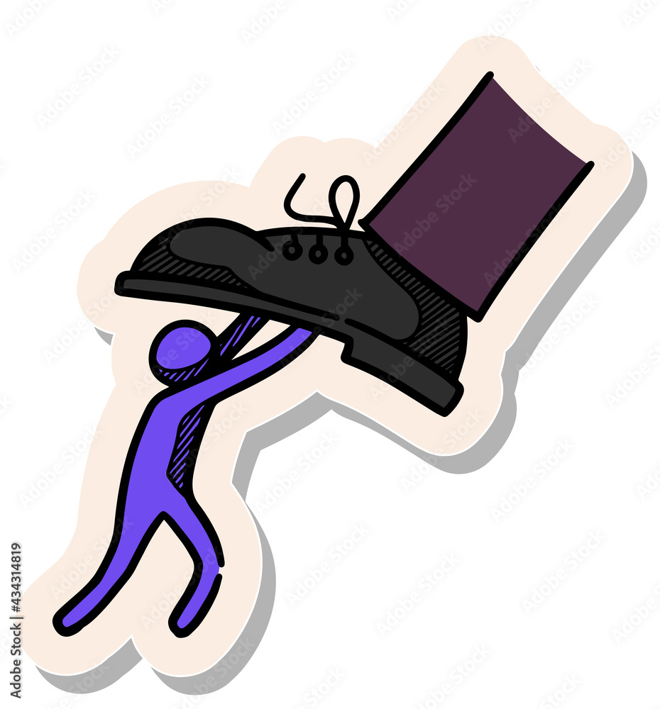 Hand drawn sticker style Business concept icon vector illustration Hand drawn sticker style Business concept icon vector illustration