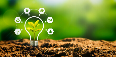 Sustainable energy sources concept