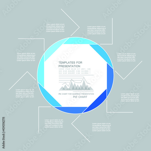 Infographic elements for annual reports