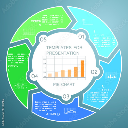Infographic elements for annual reports