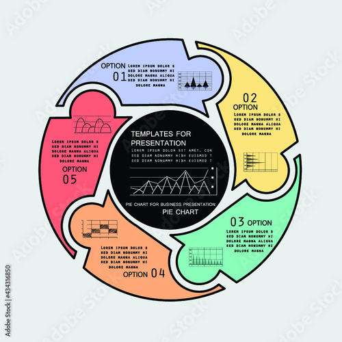 Infographic elements for annual reports