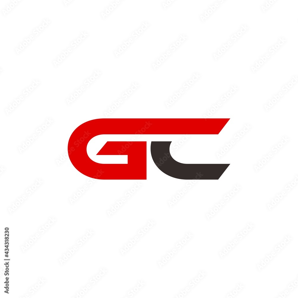 GC initial letter, modern logo design template vector GC initial letter, modern logo design template vector