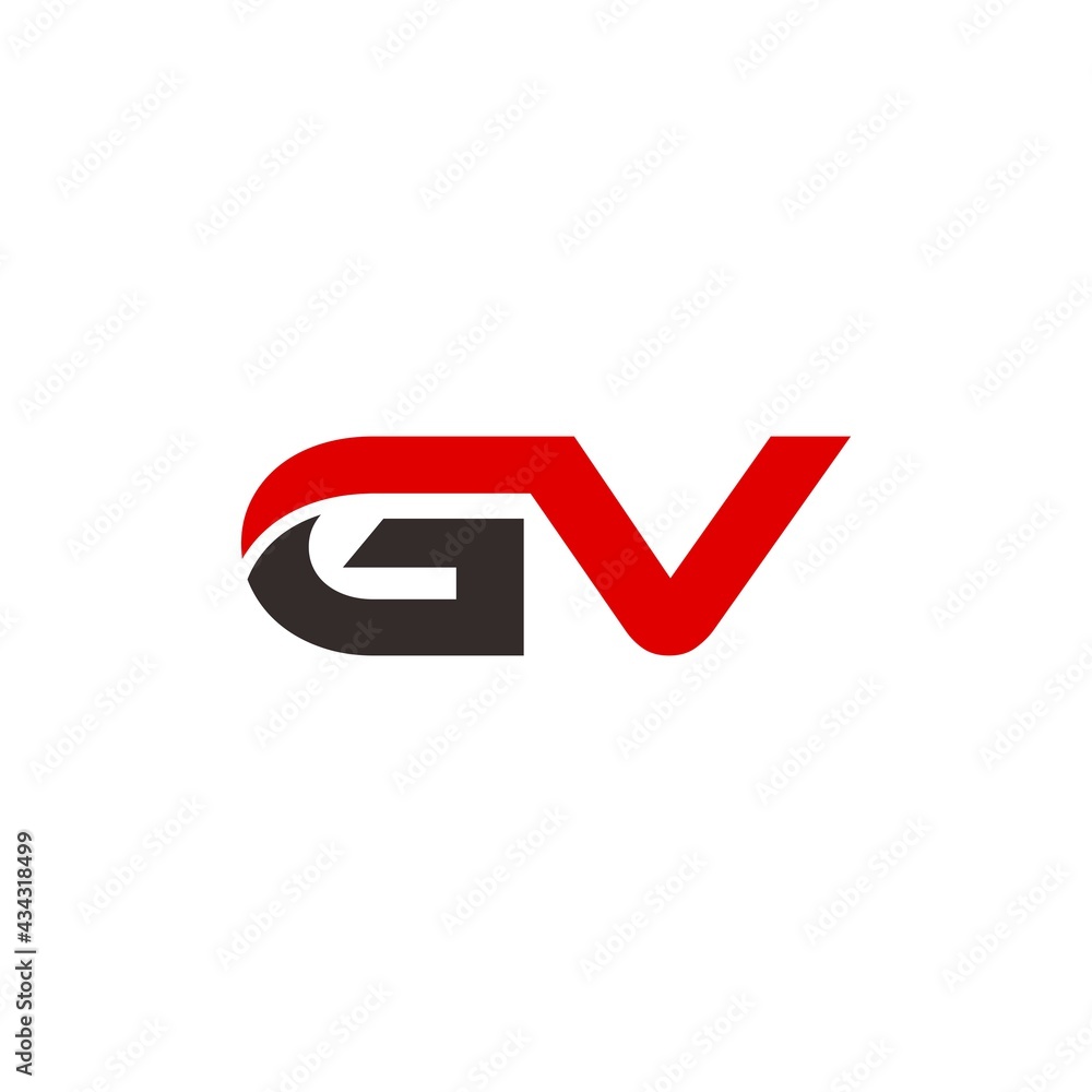 GV initial letter, modern logo design template vector GV initial letter, modern logo design template vector