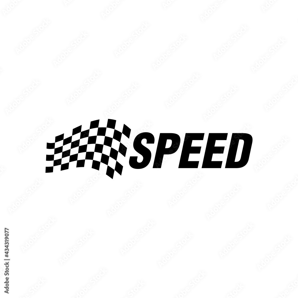 Race flag simple design illustration vector

