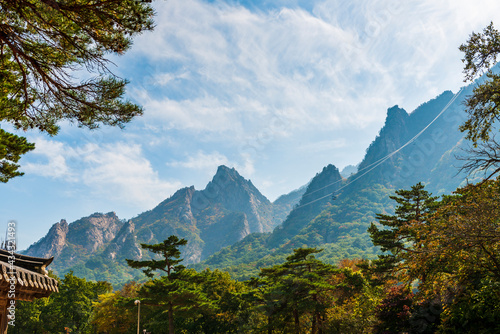 Seoraksan National Park in Autumn, Gangwon, South Korea photo