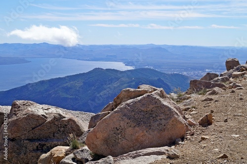 Paisagem vista do alto do Cerro Catedral em Bariloche - Argentina
