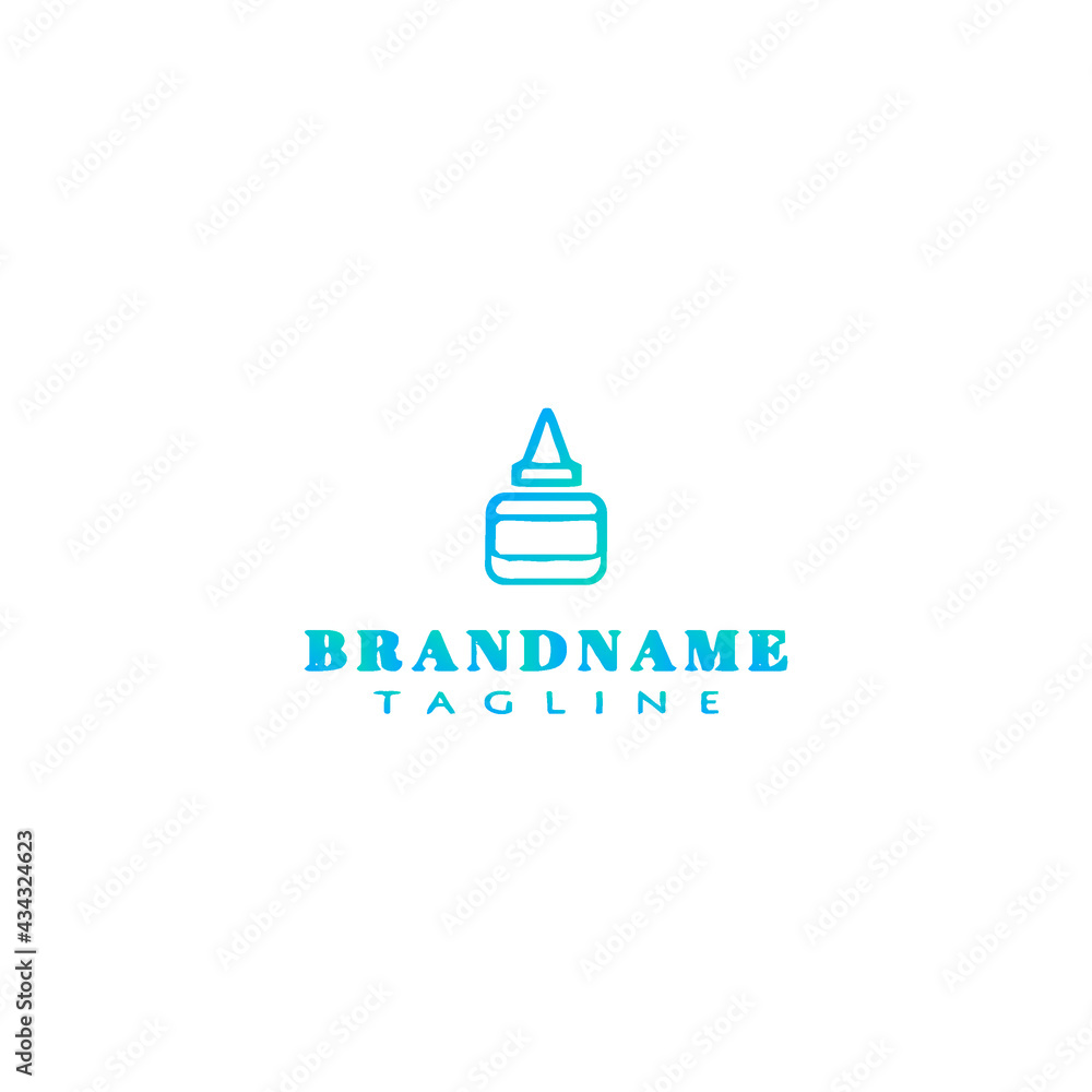 bottle with pipette logo cartoon icon design template vector illustration bottle with pipette logo cartoon icon design template vector illustration