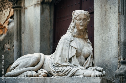 Segovia Lion woman sculpture